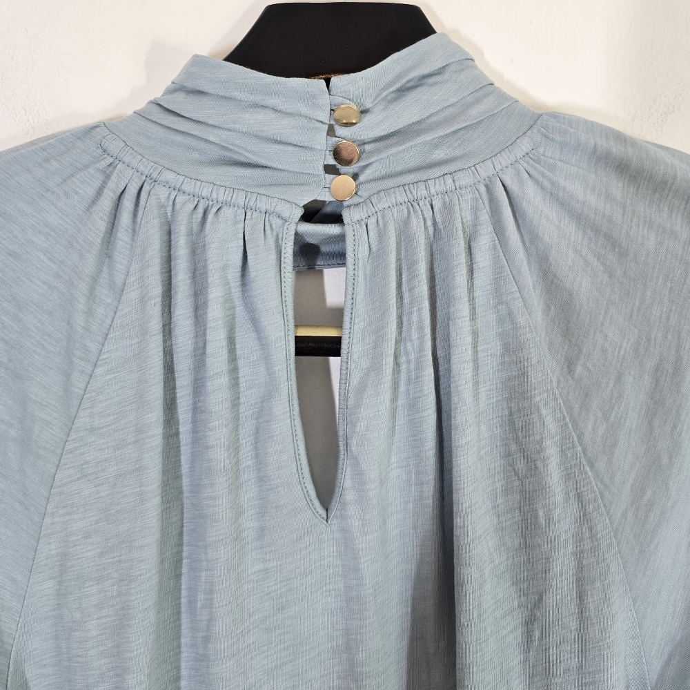 Nation Los Angeles Rosalie Blouse Top Small in Sea Moss - Picture 8 of 13